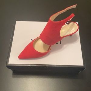 Nine West Saldina Heel- Red Size 9
